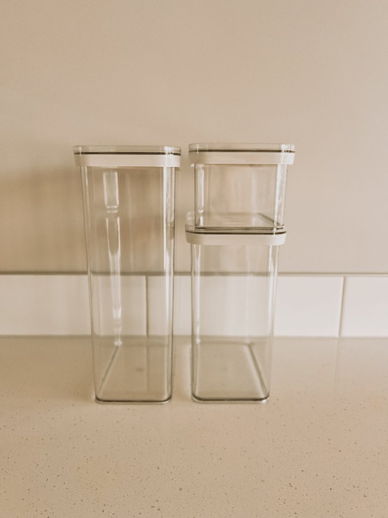 3 SQUARE PANTRY STORAGE CONTAINER SET