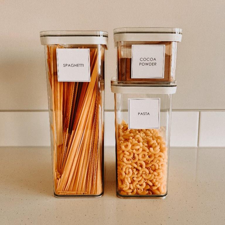 3 SQUARE PANTRY STORAGE CONTAINER SET