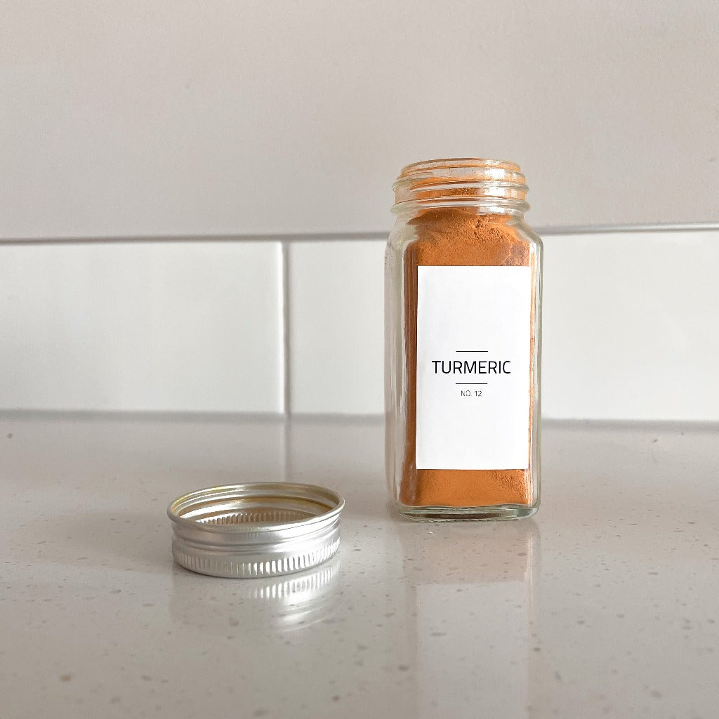 Kitchen Storage | 120ml Rectangular Spice Jars NZ – SEVEN LABELS